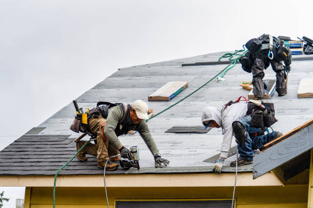 Professional Roofing technician working in Millington, NJ